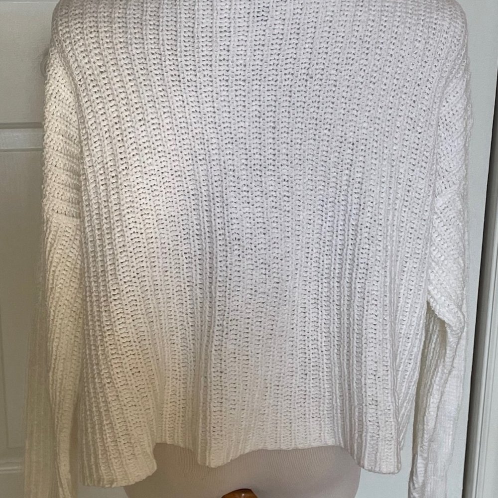 EILEEN FISHER- Cropped Crew Neck Pullover Sweater-LARGE-New - NO Tags!